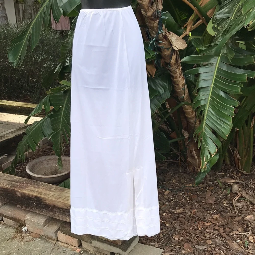 Vintage maxi slip skirt